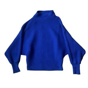 Anthropologie Royal Blue Turtleneck Sweater